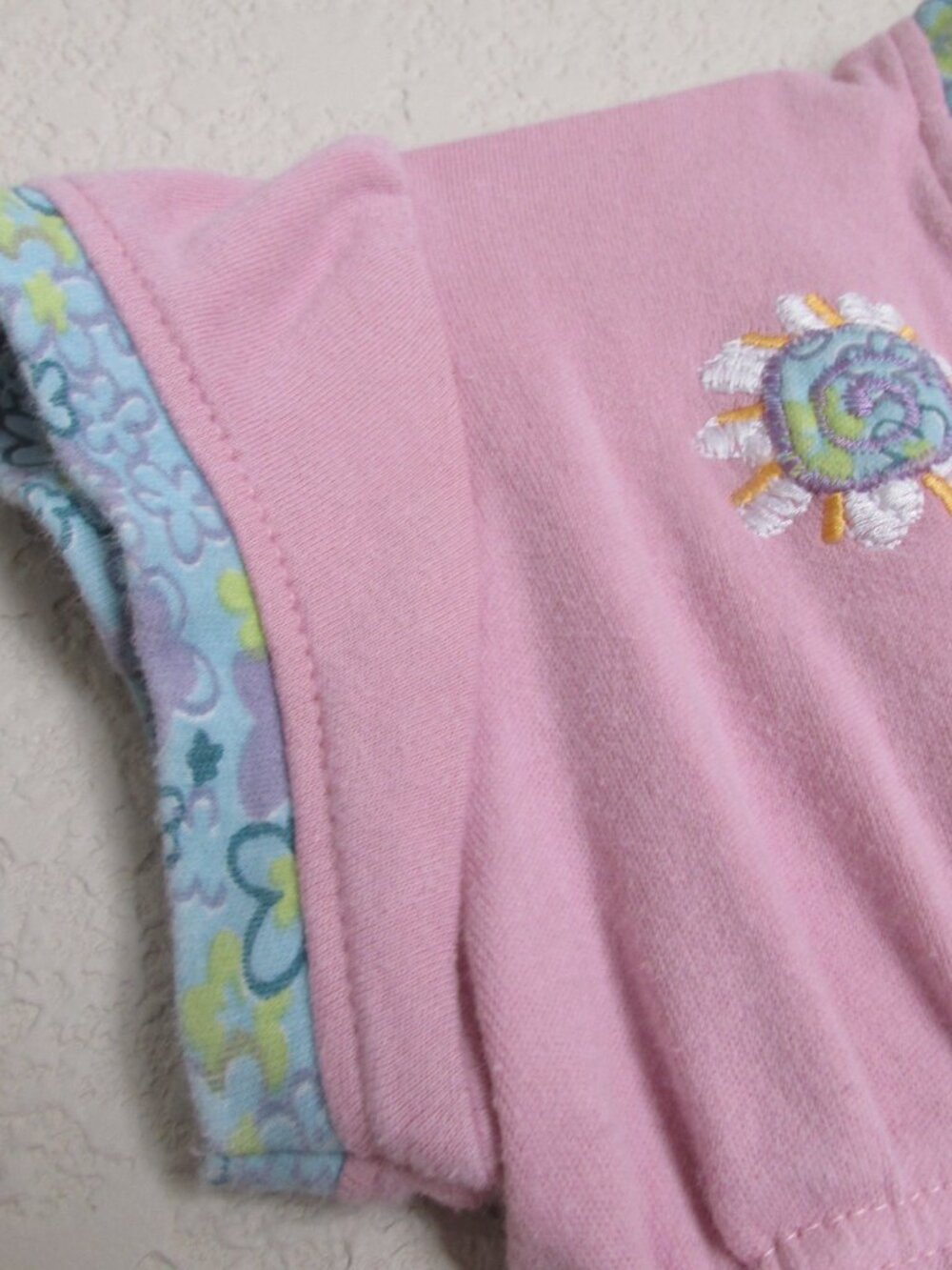 Artisans Hooded Glacier Park T Shirt Toddler Girls 3T Pink Floral Short Sleeve - Picture 4 of 6